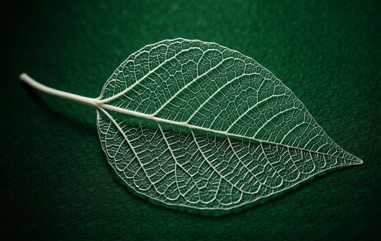 Macro botanical structure representing systemic biological balance