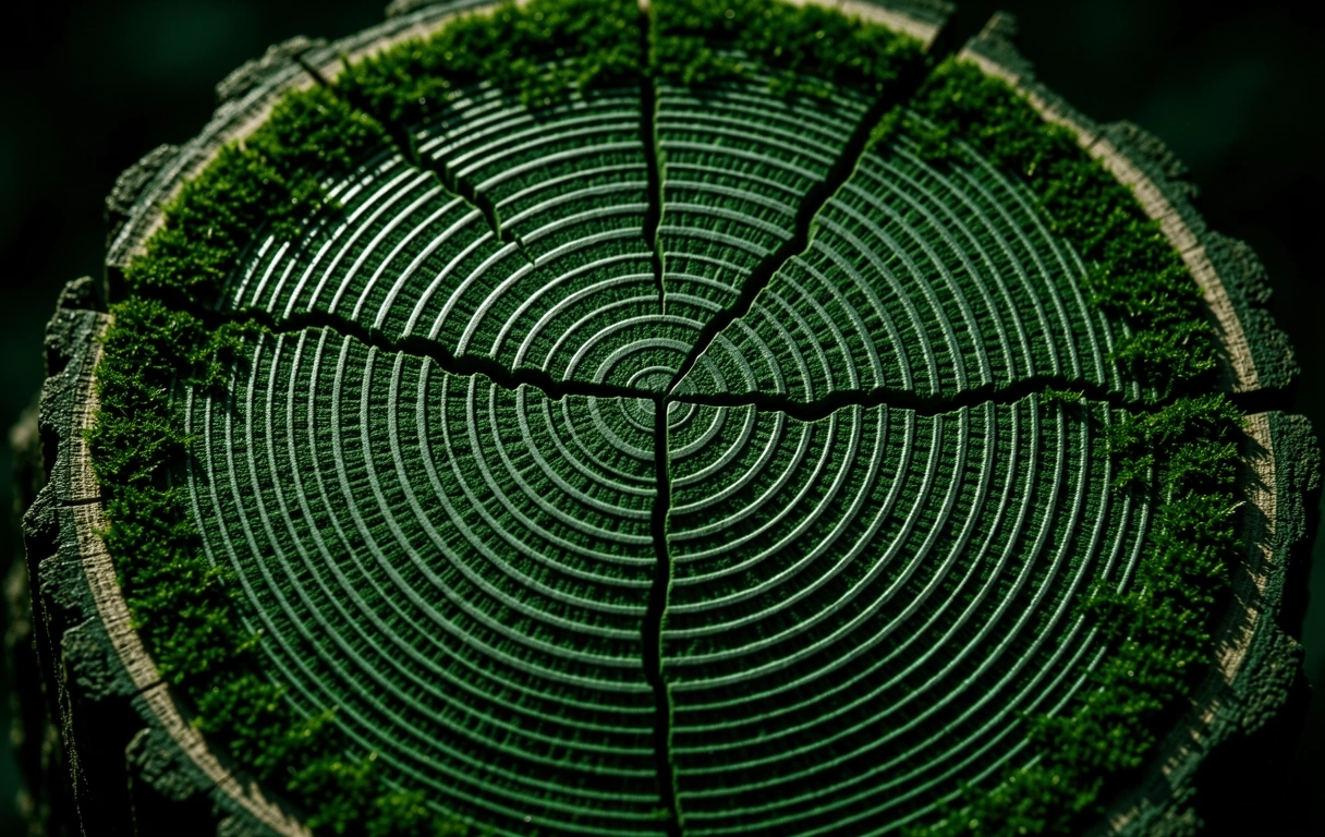 Macro botanical structure representing biological vitality